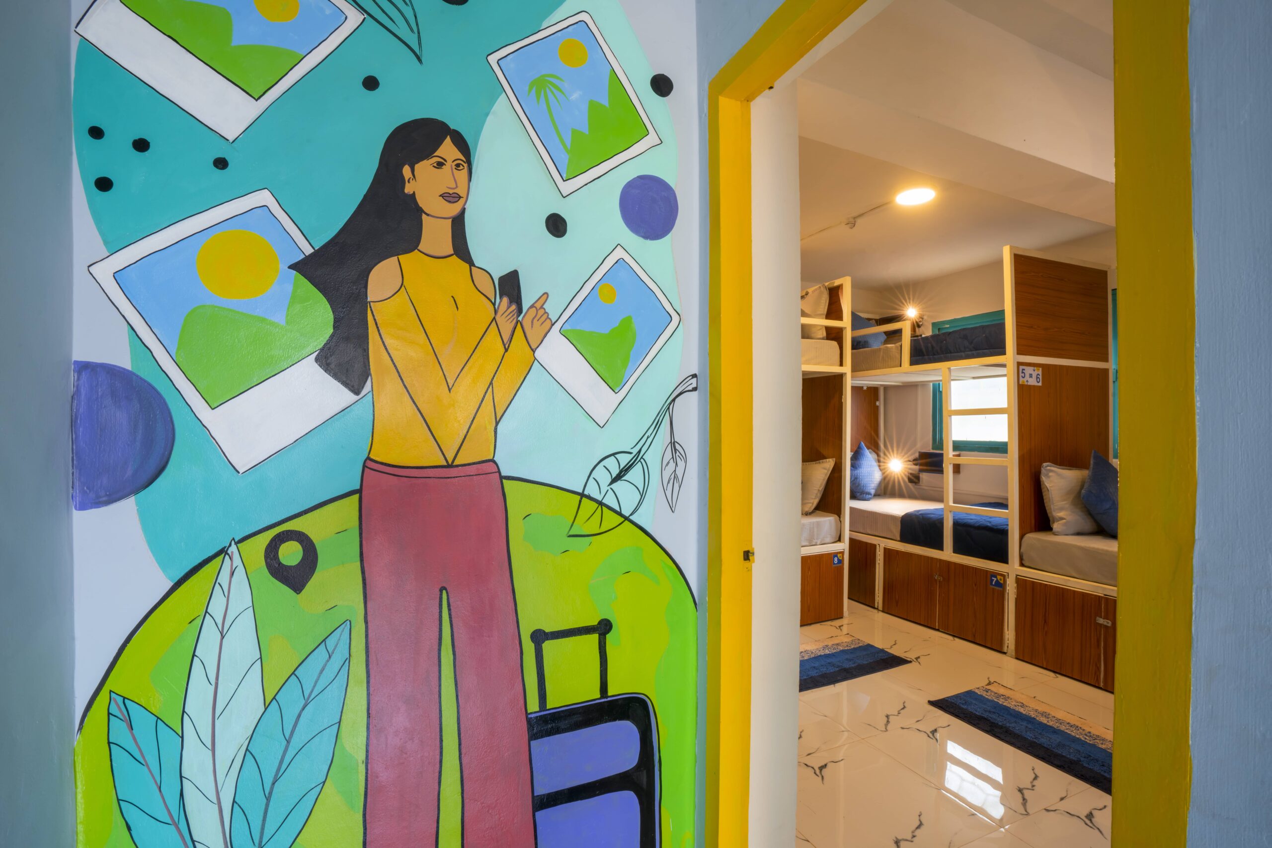 Affordable 9-Bed Mixed Dorm | Shalom Backpackers Hostel Goa
