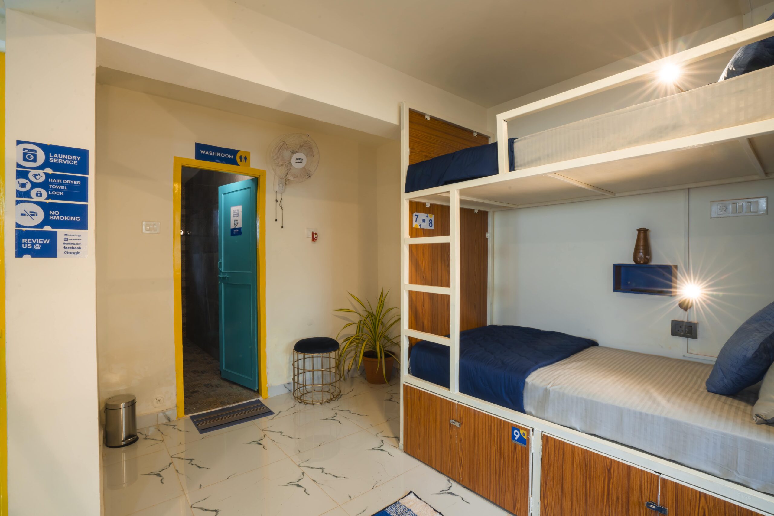 Affordable 9-Bed Mixed Dorm | Shalom Backpackers Hostel Goa