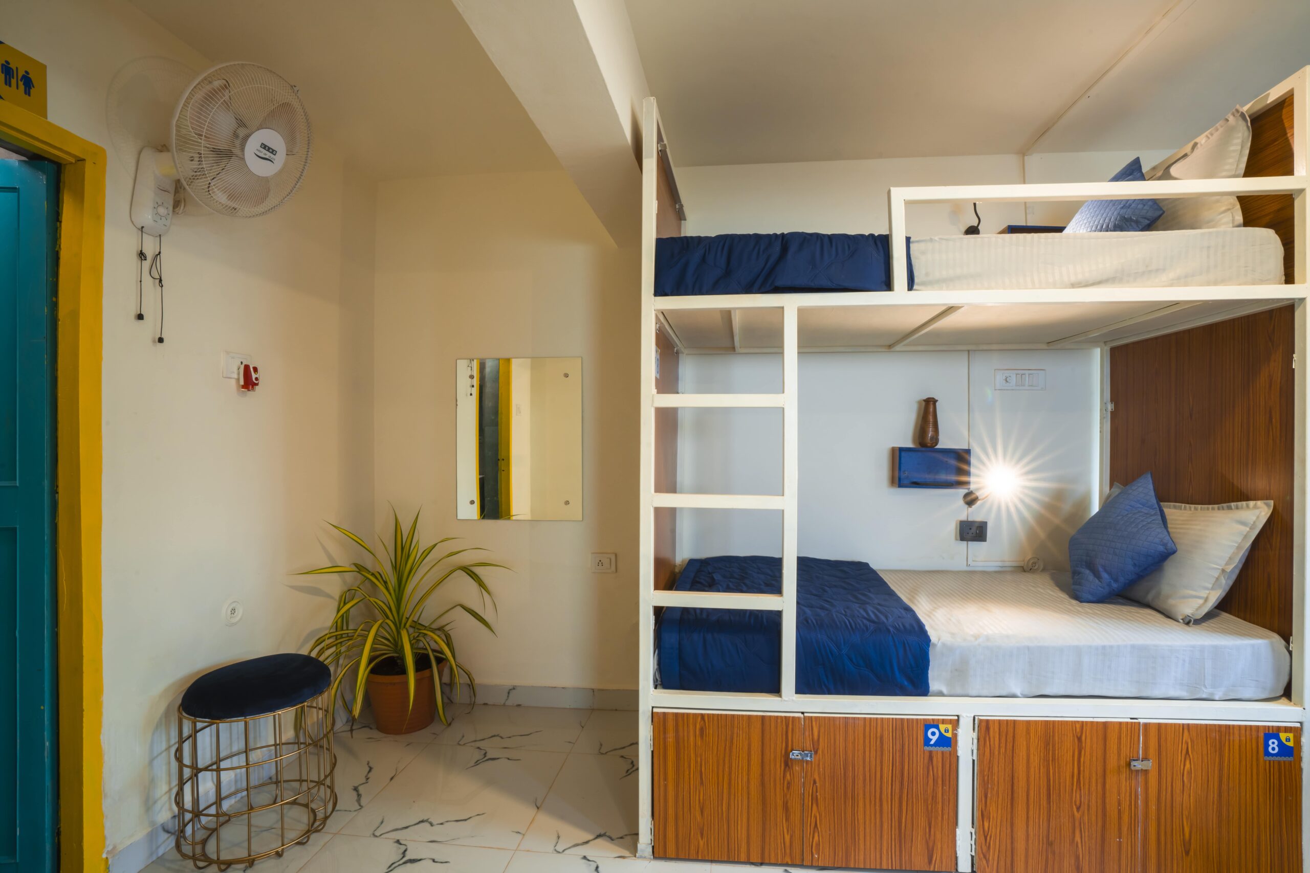 Affordable 9-Bed Mixed Dorm | Shalom Backpackers Hostel Goa