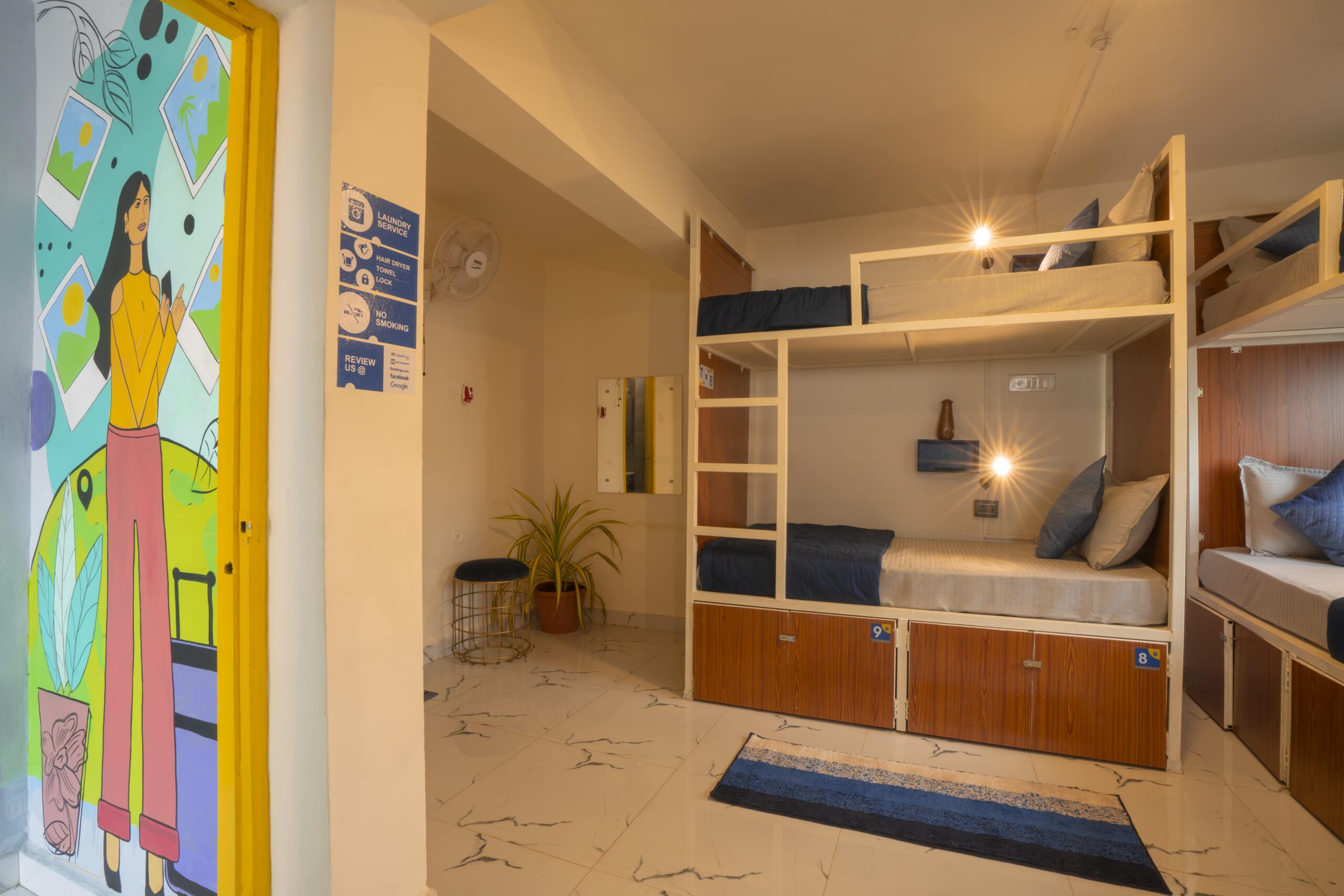 Affordable 9-Bed Mixed Dorm | Shalom Backpackers Hostel Goa
