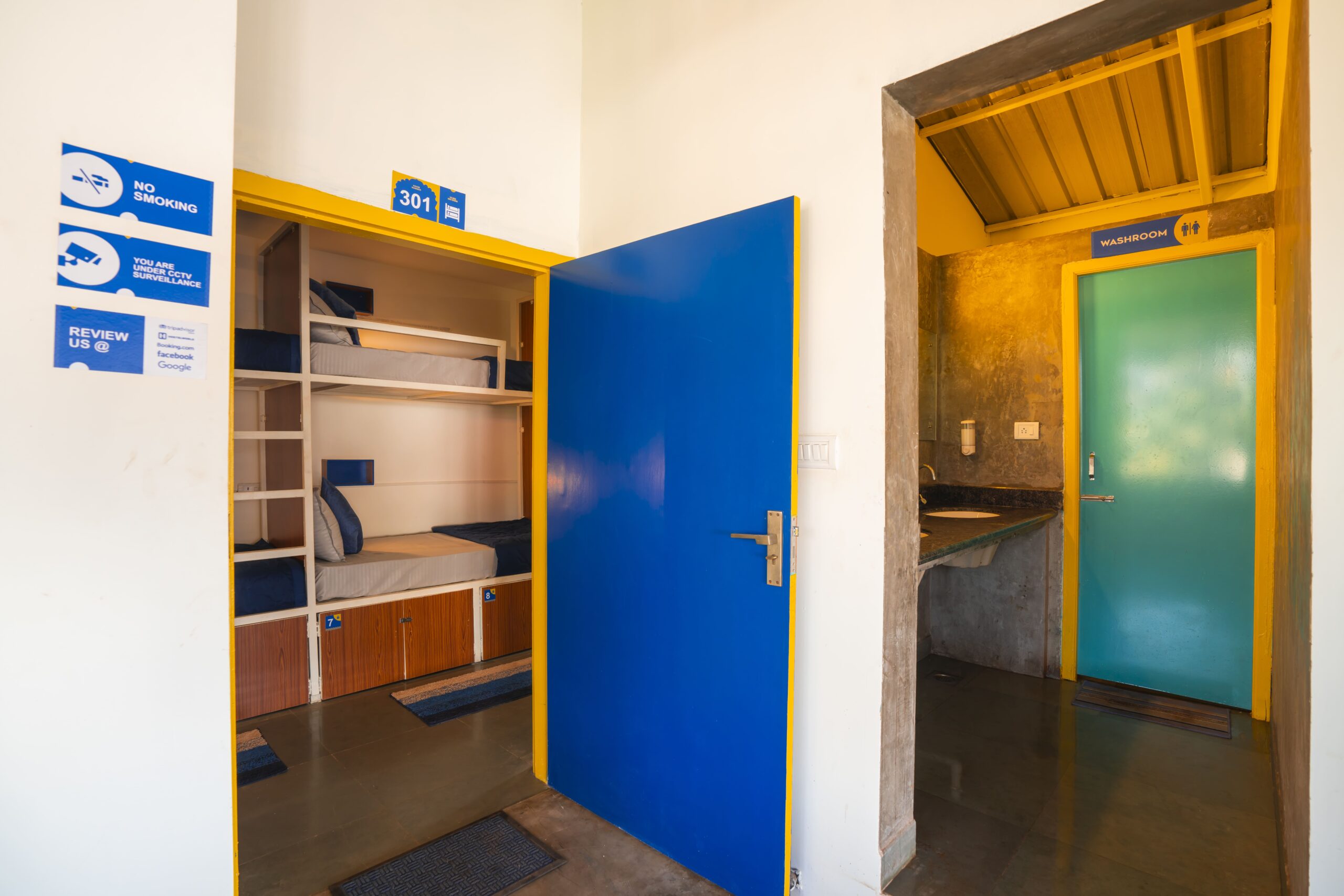 10-Bed Mixed Dorm in Goa | Budget Stay at Shalom Backpackers Hostel